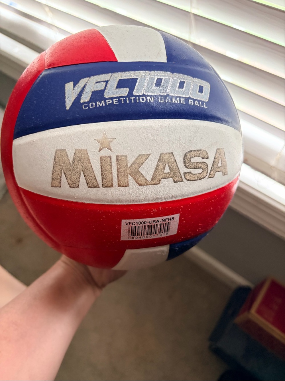 Mikasa Red White Blue VFC1000 Volleyball